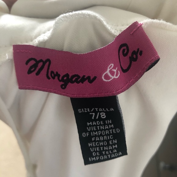 Morgan and co halter sequin formal prom dress size 7/8 - Picture 6 of 7